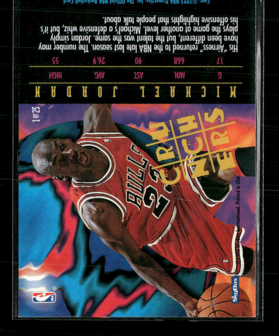 1995-96 Hoops Number Crunchers Michael Jordan #1 - Golden Apple Comics