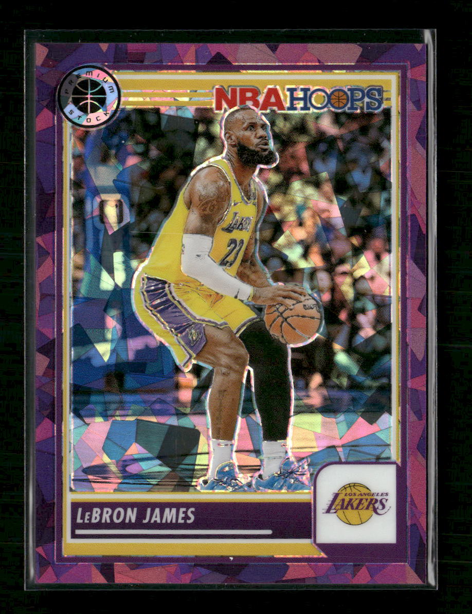2023-24 Hoops Premium Stock Purple Ice Prizm LeBron James #/149 #149 - Golden Apple Comics