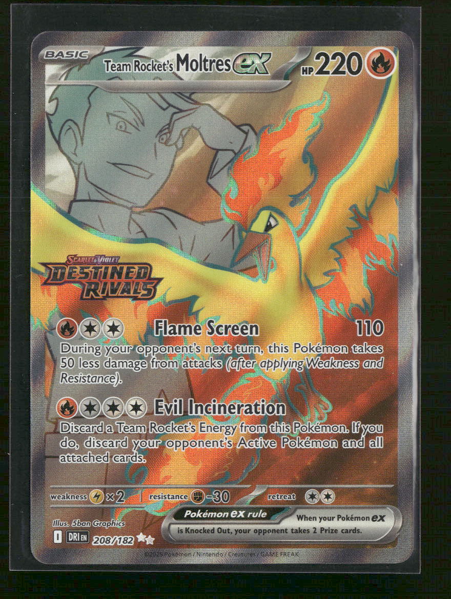 Miscellaneous Cards & Products Team Rocket's Moltres ex #208/182 - Golden Apple Comics