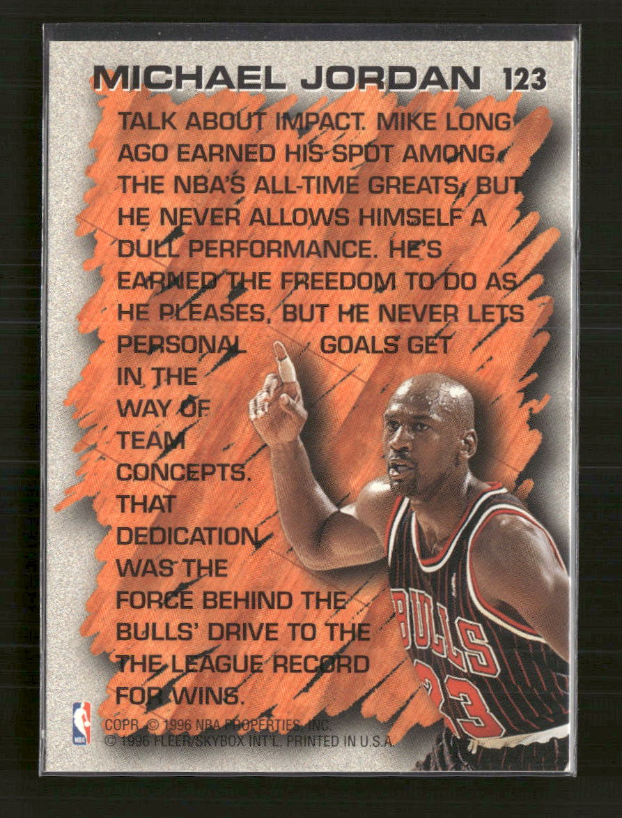 1996-97 Fleer European Michael Jordan #123 - Golden Apple Comics
