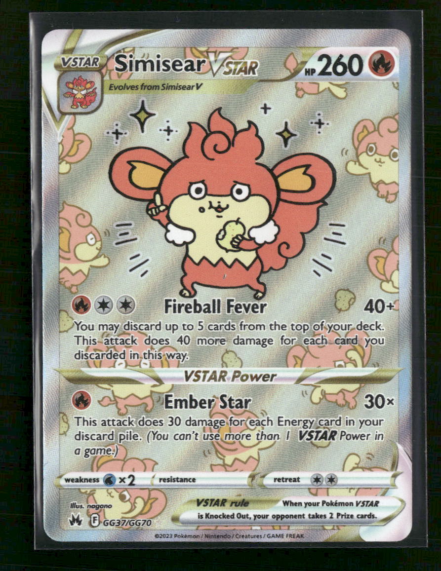 SWSH: Crown Zenith: Galarian Gallery Simisear VSTAR #GG37/GG70 - Golden Apple Comics