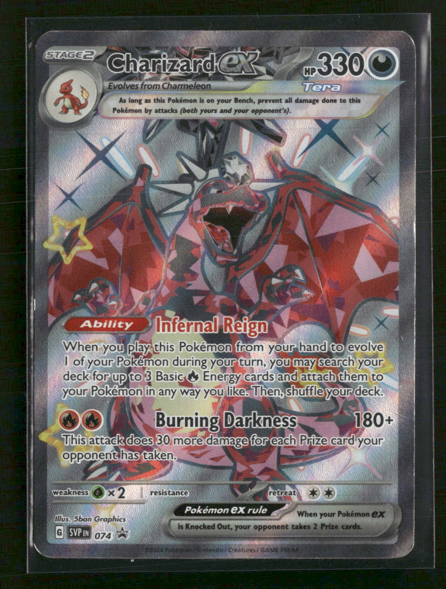 SV: Scarlet & Violet Promo Cards Charizard ex #074 Damaged - Golden Apple Comics
