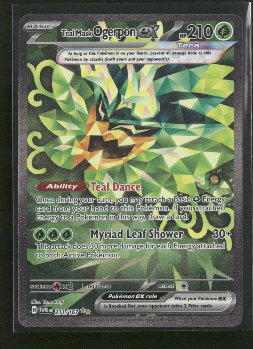 SV06: Twilight Masquerade Teal Mask Ogerpon ex #211/167 - Golden Apple Comics