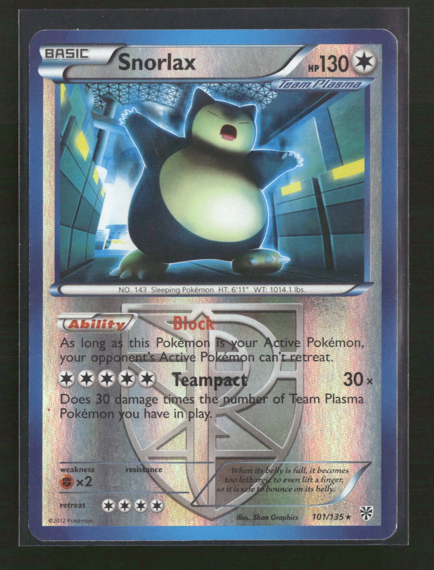 Plasma Storm Snorlax (Team Plasma) #101/135 - Golden Apple Comics