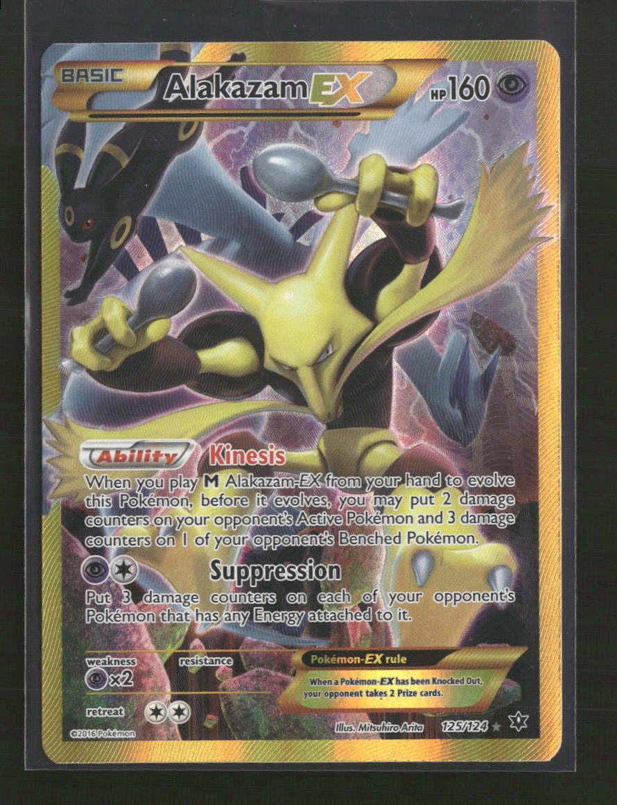 XY - Fates Collide Alakazam EX (Secret) #125/124 - Golden Apple Comics