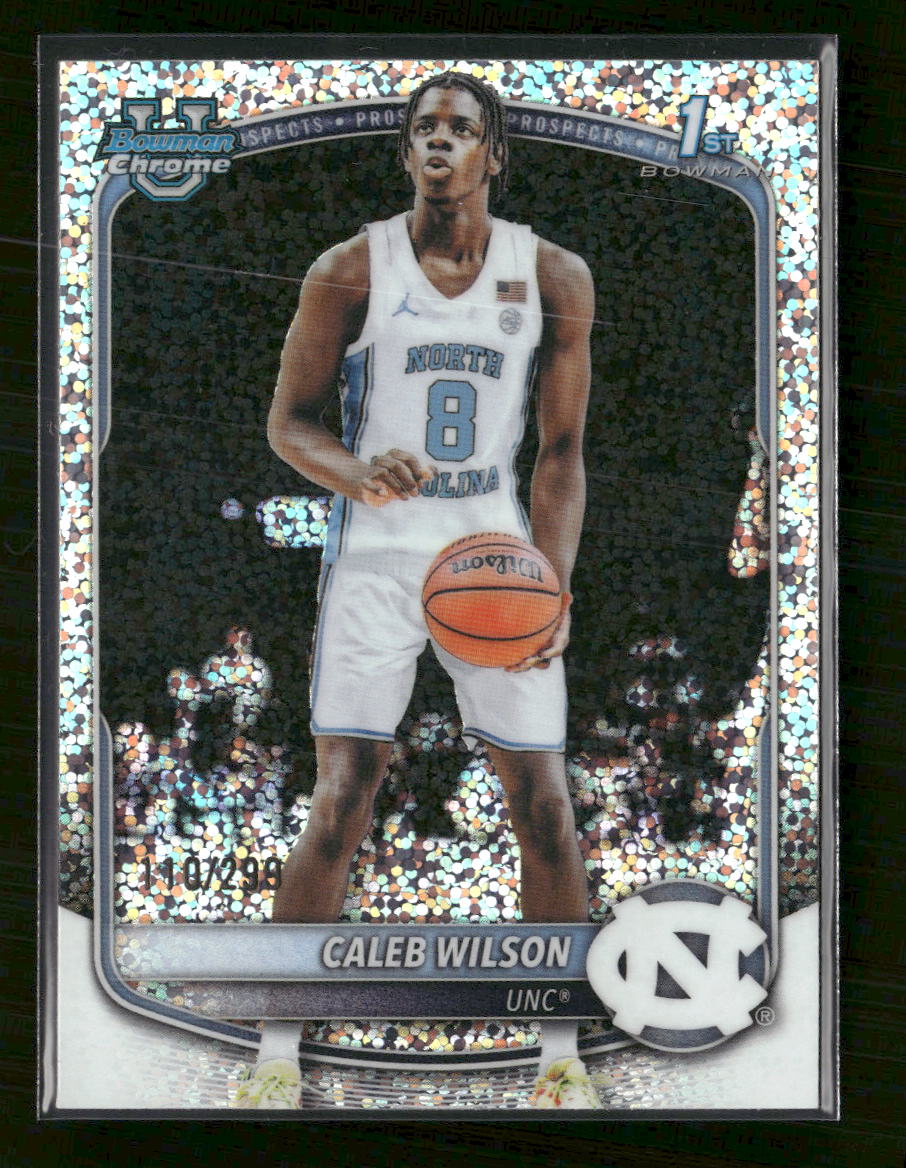 2025-26 Bowman Chrome Prospects Speckle Refractor Caleb Wilson #/299 #BCP-83 - Golden Apple Comics
