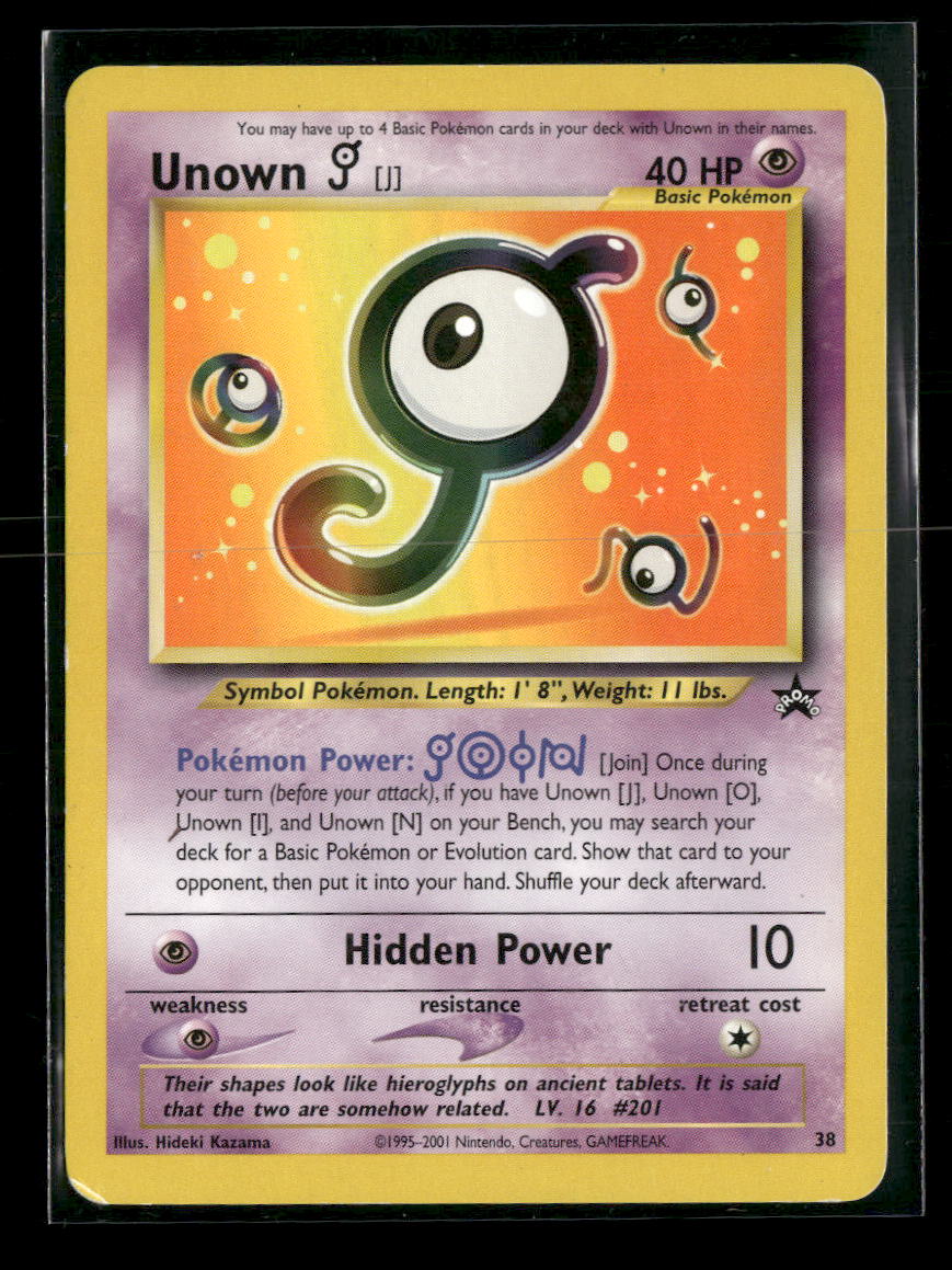 WoTC Promo Unown [J] #38/53 - Golden Apple Comics