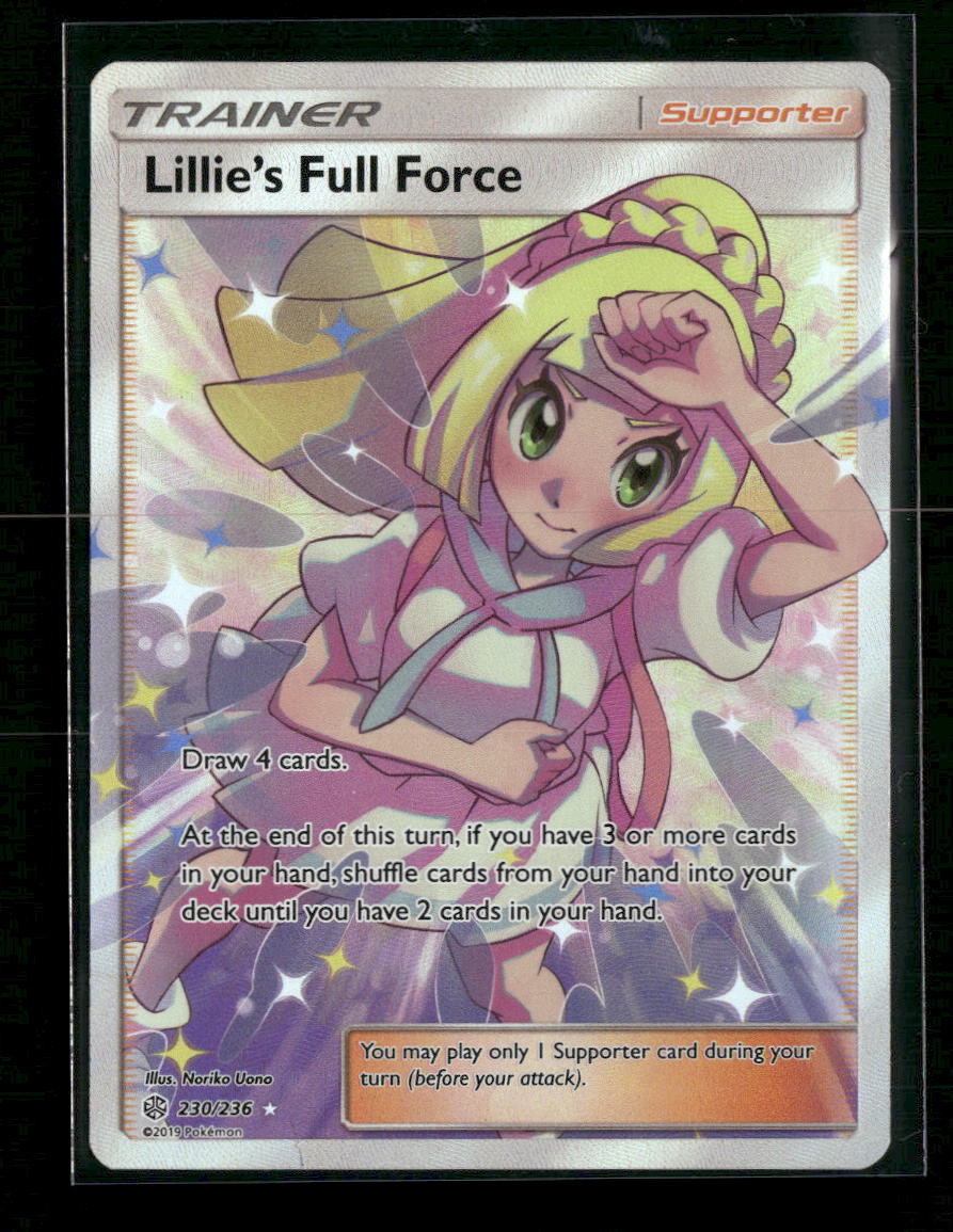 SM - Cosmic Eclipse Lillie's Full Force (Full Art) #230/236 Damaged - Golden Apple Comics