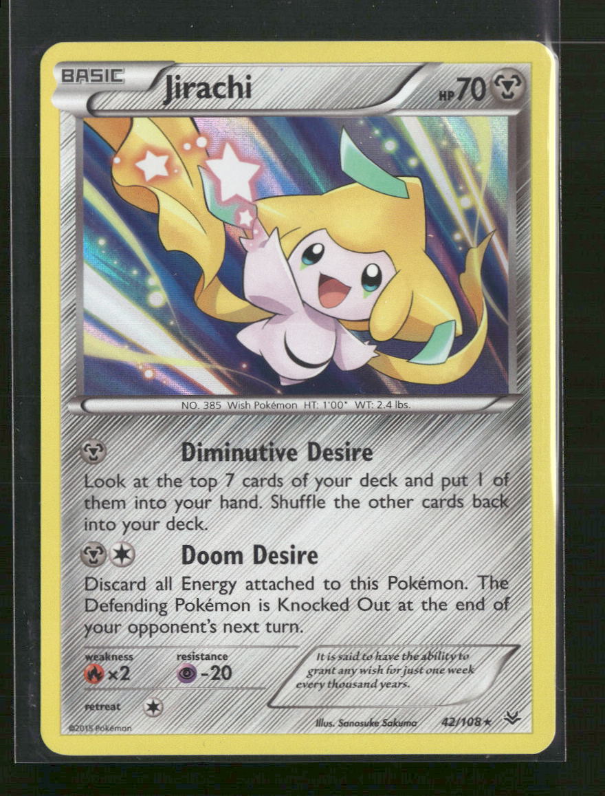 XY - Roaring Skies Jirachi #42/108 - Golden Apple Comics