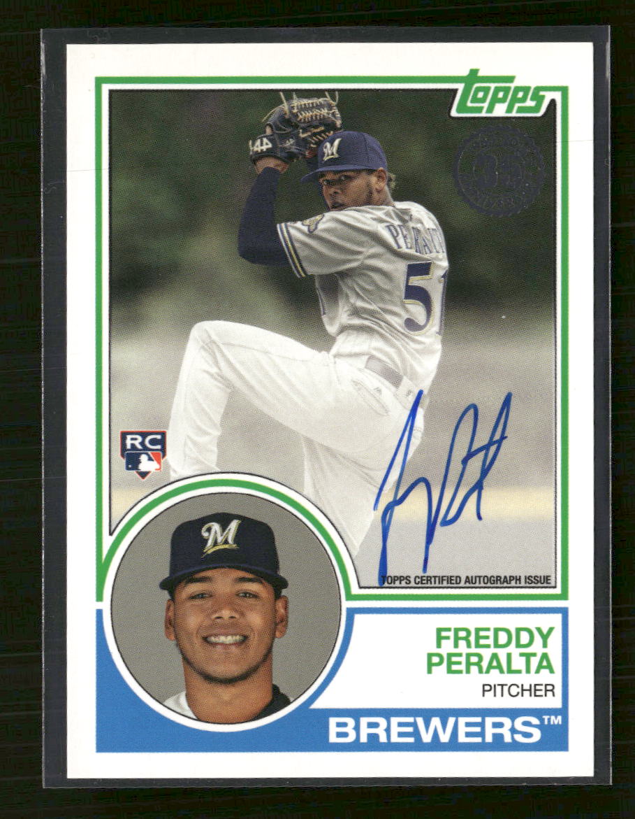 2018 Topps Update 1983 Topps Autographs Freddy Peralta Auto #83A-FP - Golden Apple Comics