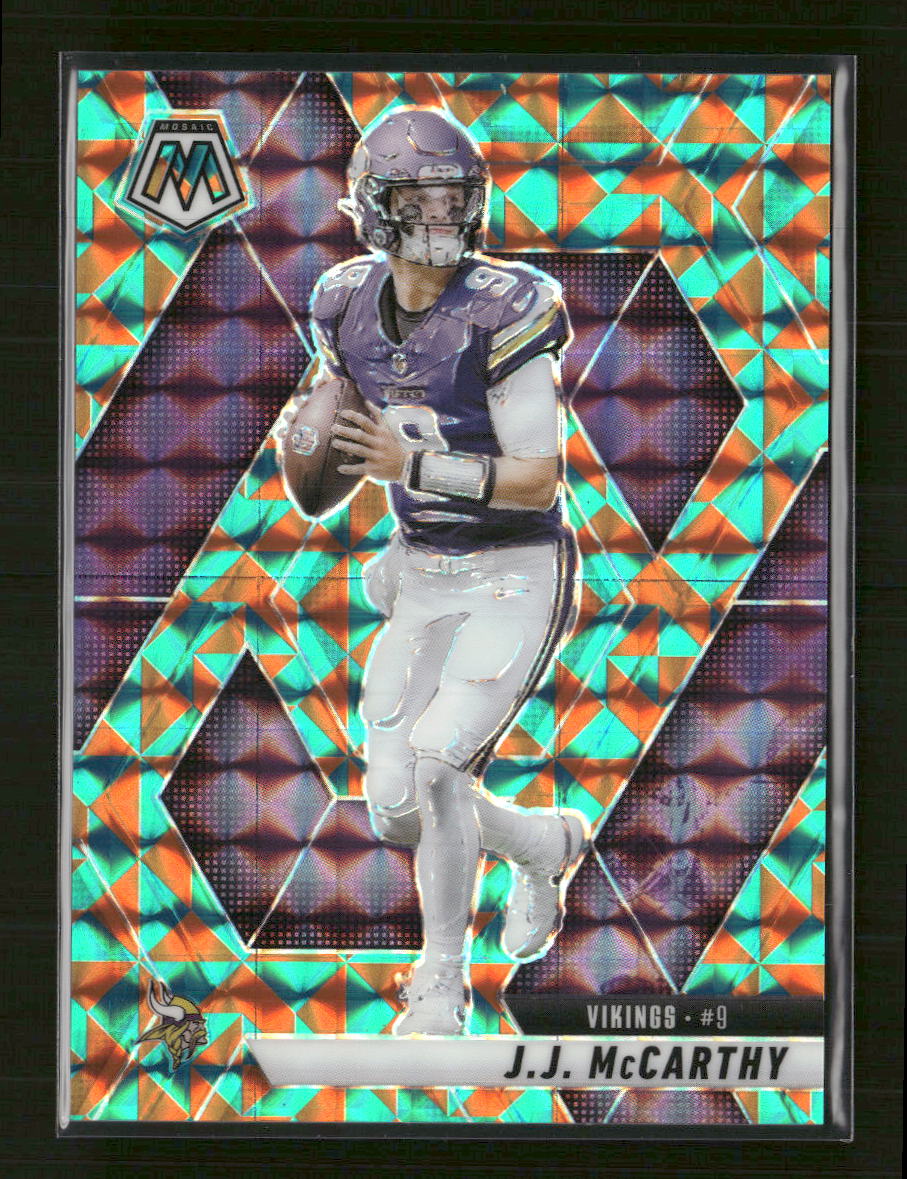 2025 Panini Mosaic Mosaic Tessellation J.J. McCarthy #/15 #195 - Golden Apple Comics