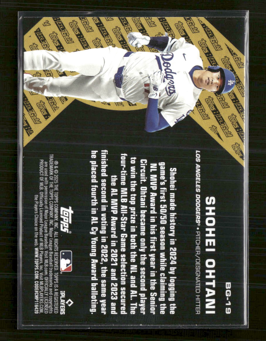 2025 Topps Update Topps Black Gold Shohei Ohtani #BG-19 - Golden Apple Comics