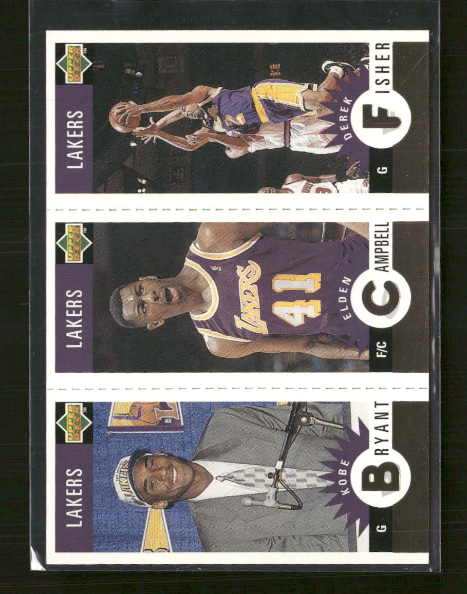 1996-97 Collector's Choice Lakers K Bryant, E Campbell, D Fisher #L1 - Golden Apple Comics