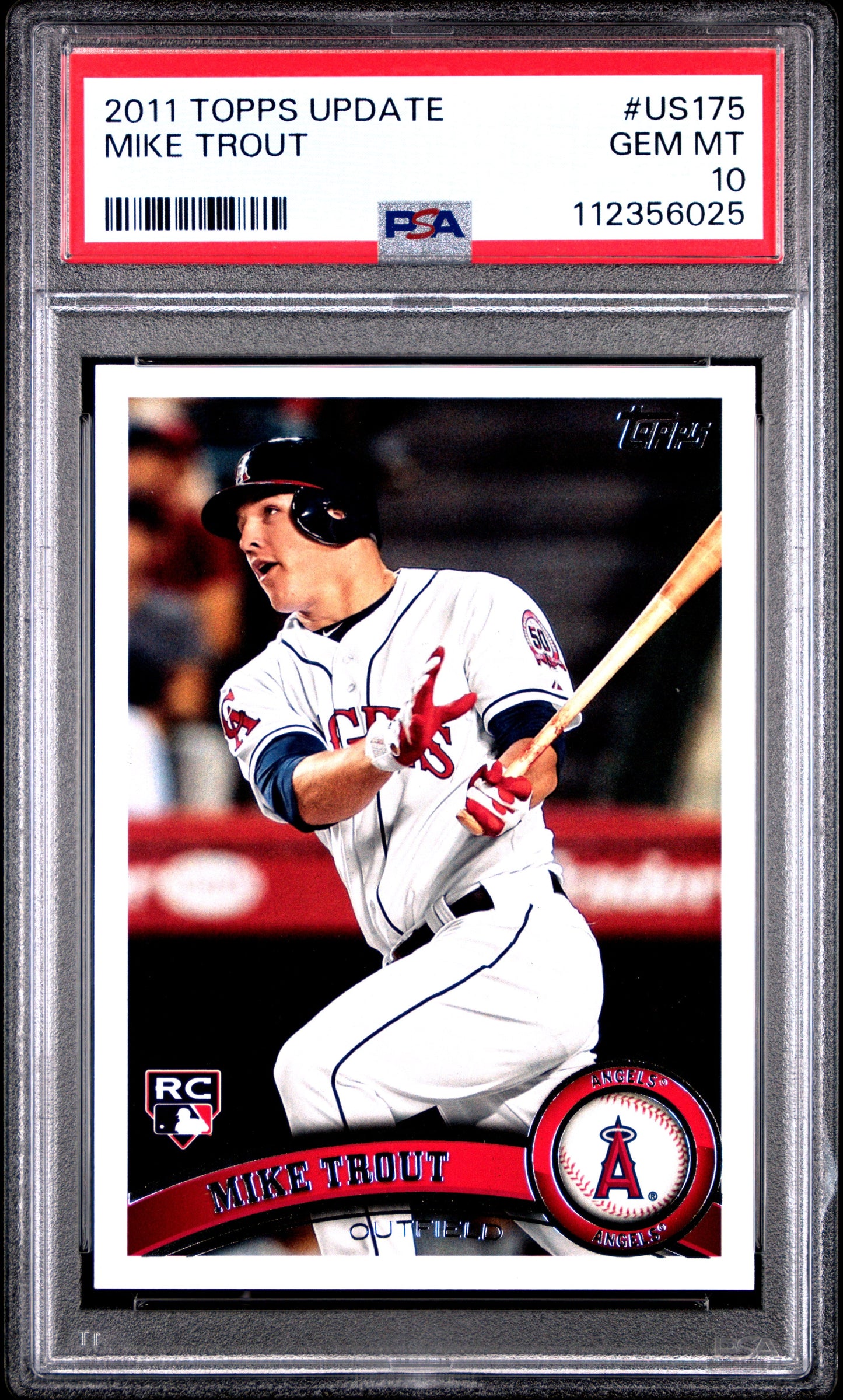 2011 Topps Update Mike Trout Rookie PSA 10 #US175 - Golden Apple Comics