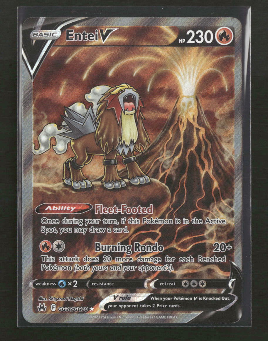 SWSH: Crown Zenith: Galarian Gallery Entei V #GG36/GG70 - Golden Apple Comics