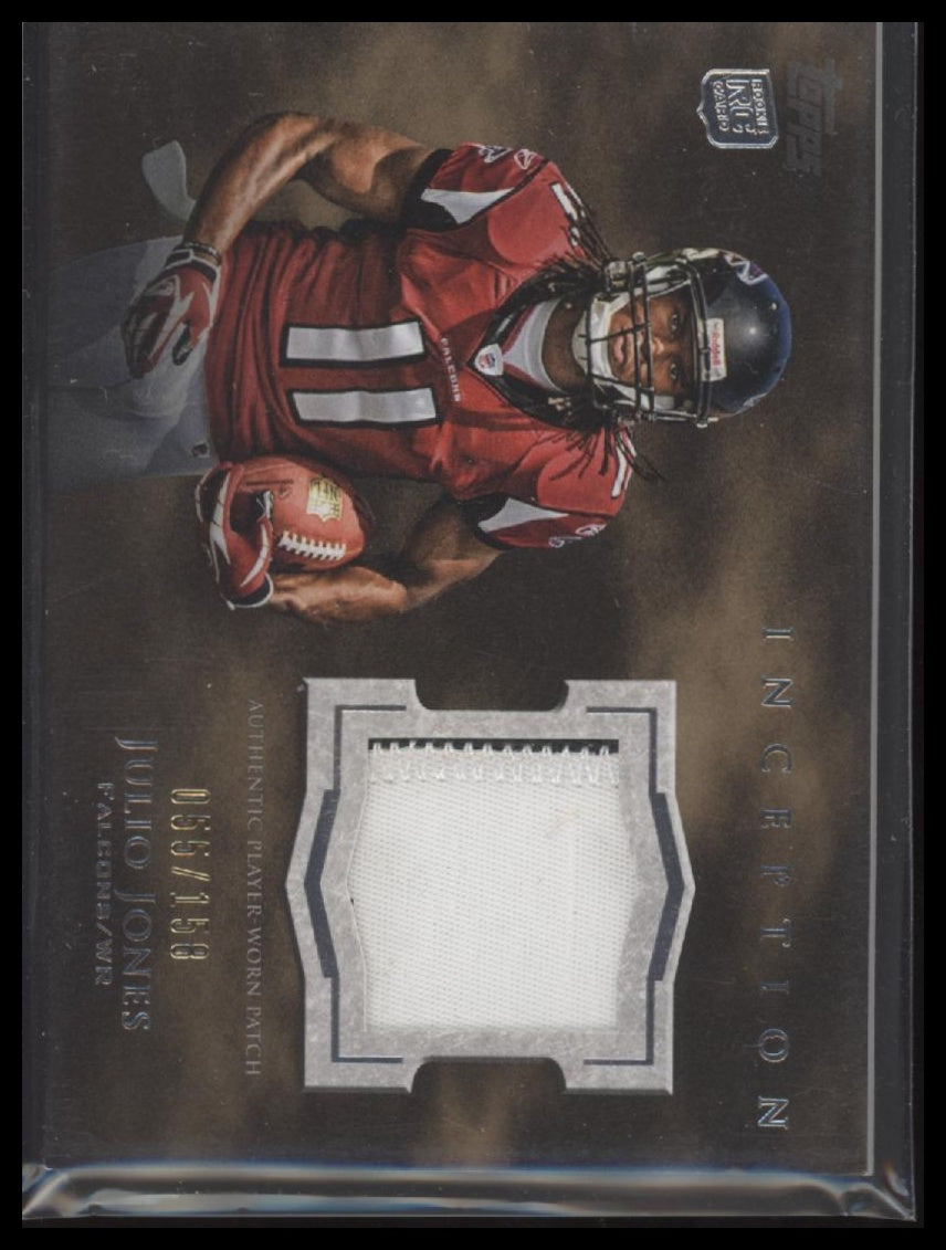 2011 Topps Inception Rookie Relics Patch #/158 Julio Jones #RP-JJ - Golden Apple Comics