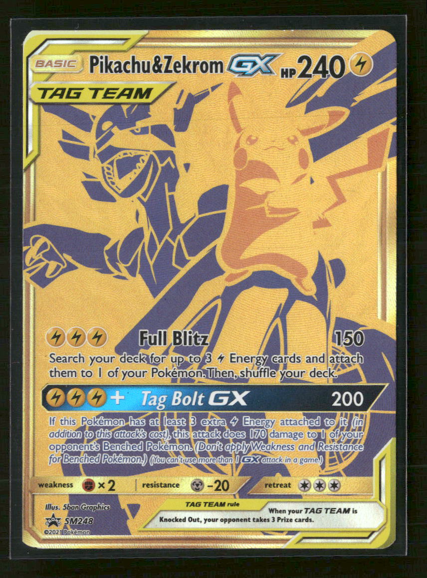 SM Promos Pikachu & Zekrom GX #SM248 - Golden Apple Comics