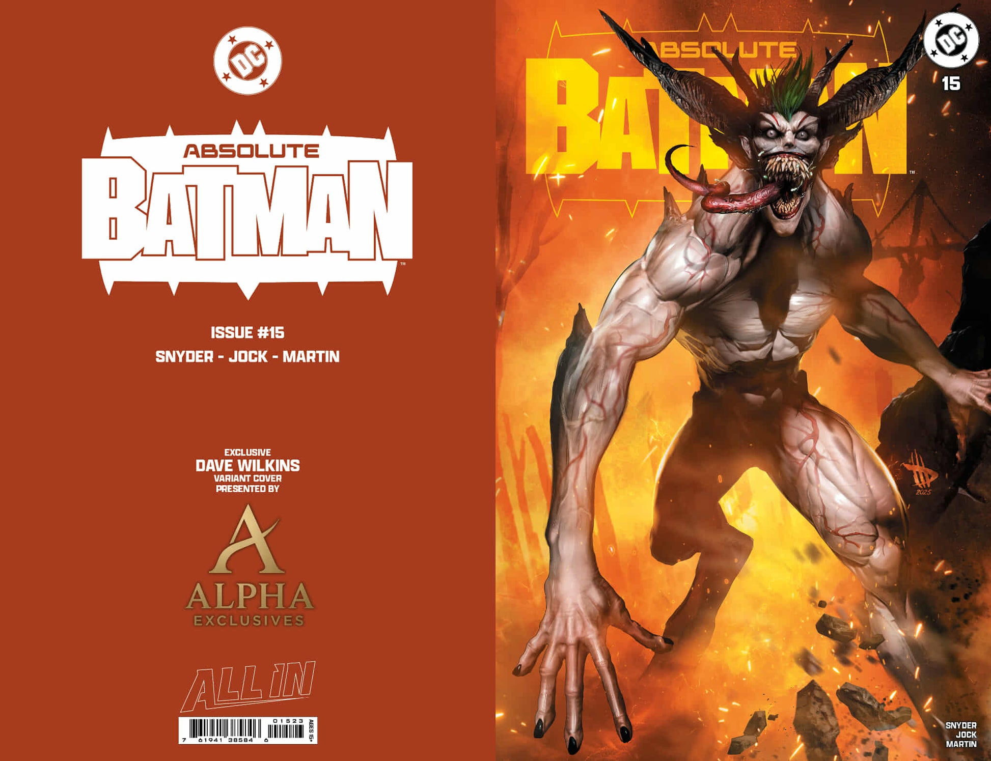 CGC 9.8 ABSOLUTE BATMAN #15 Dave Wilkins (1st Absolute Joker) options - Golden Apple Comics