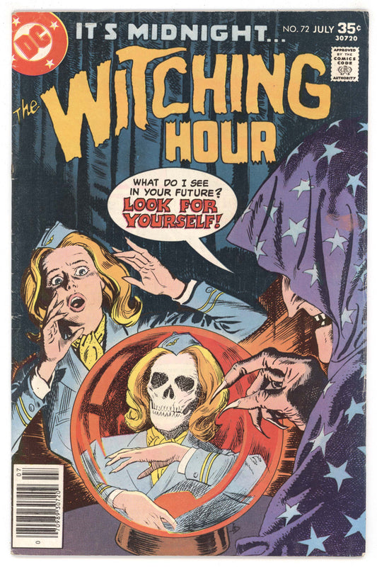 Witching Hour 72 DC 1977 FN Luis Dominguez Crystal Fortune Teller Skeleton