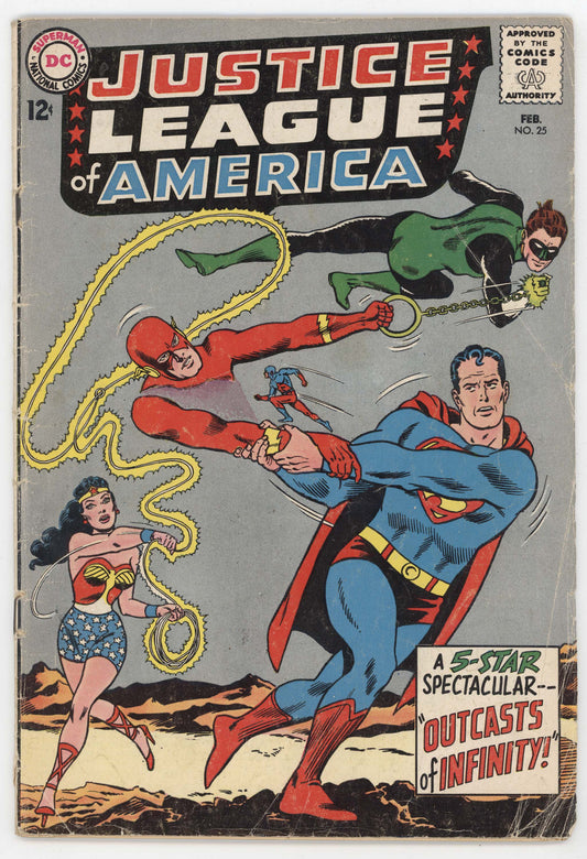 Justice League Of America 25 DC 1964 VG Green Lantern Superman Flash Wonder Woman