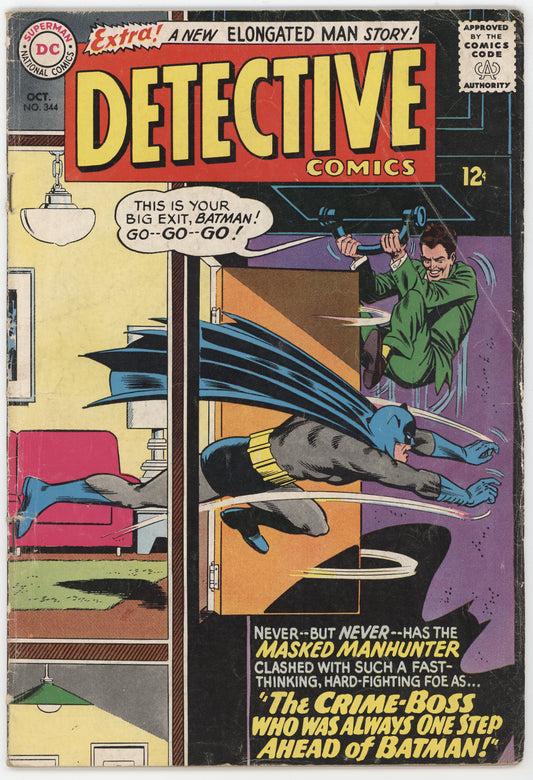 Batman Detective Comics 344 DC 1965 VG FN Carmine Infantino Elongated Man