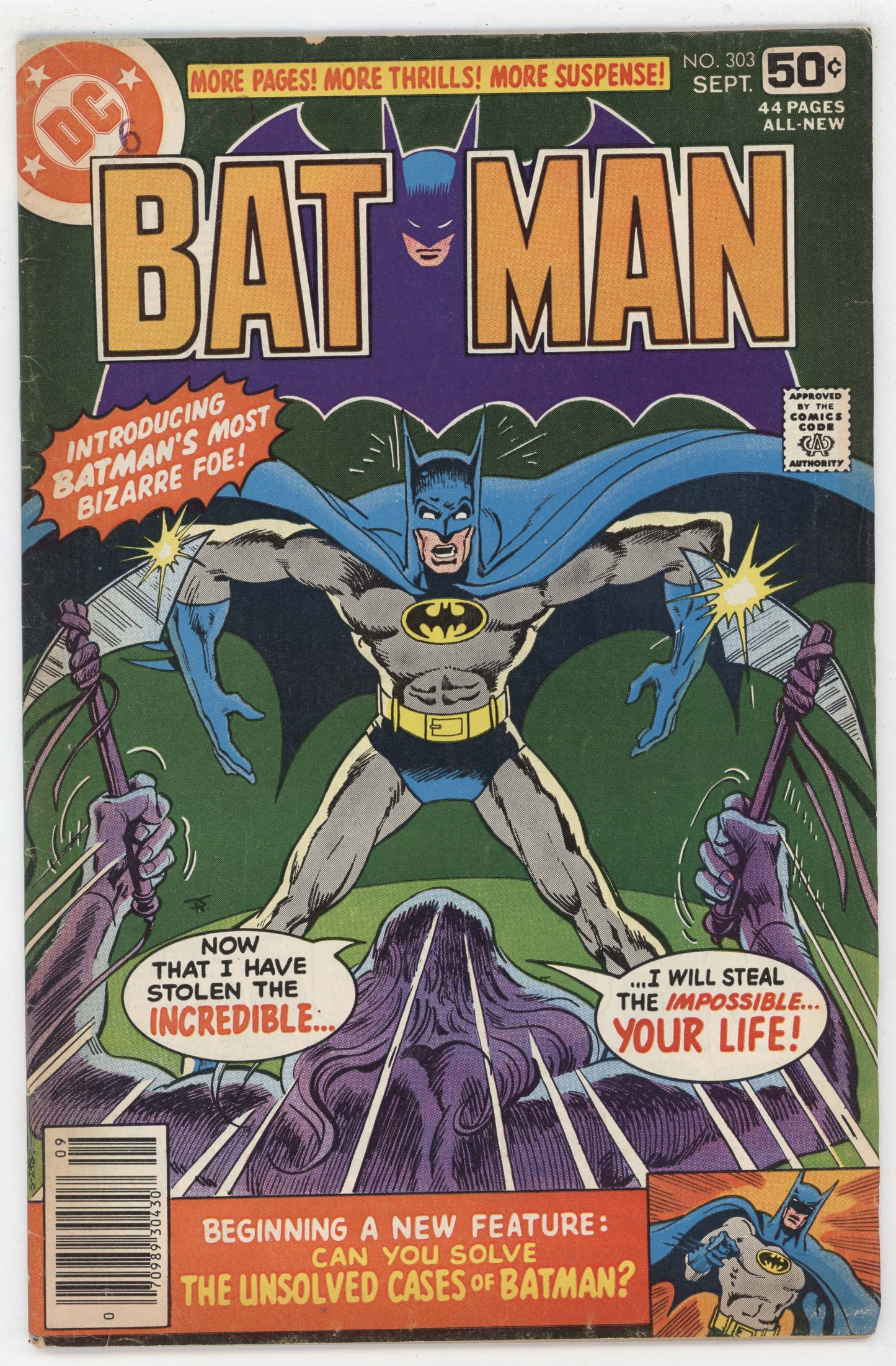 Batman 303 DC 1978 FN Jim Aparo Dodo Man