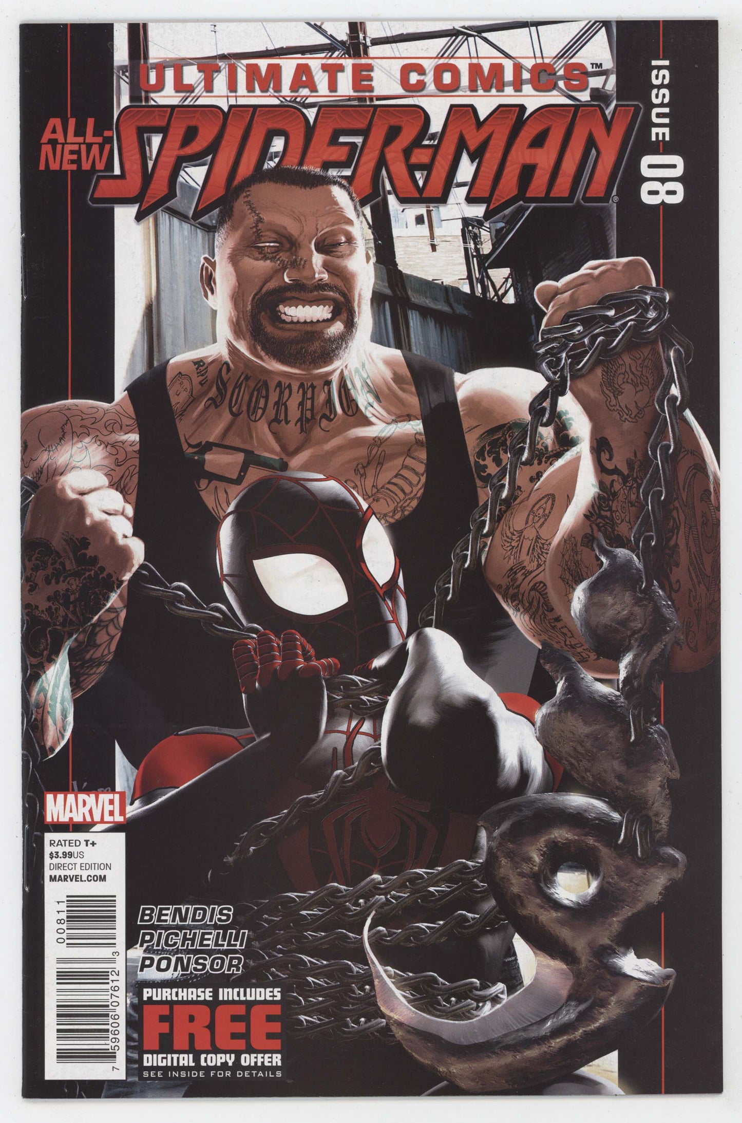 Ultimate Comics All New Spider-Man 8 Marvel 2012 NM Kaare Andrews Miles Morales