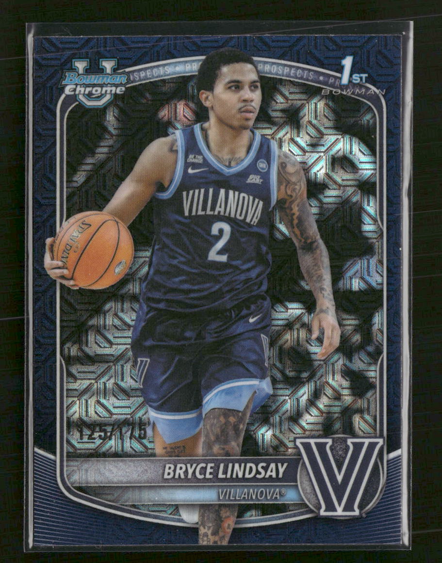 2025-26 Bowman Chrome Prospects Navy Mojo Refractor Bryce Lindsay #/175 #BCP-52 - Golden Apple Comics