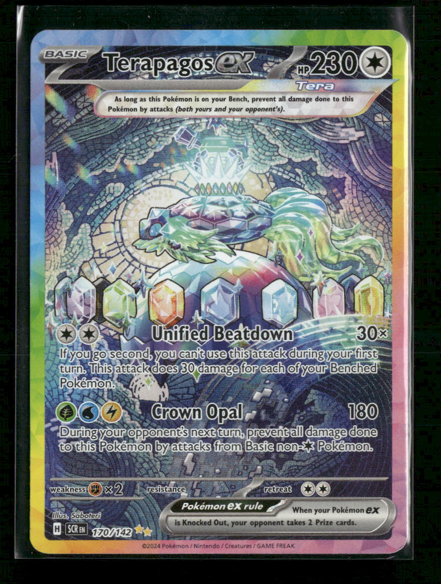 SV07: Stellar Crown Terapagos ex #170/142 - Golden Apple Comics