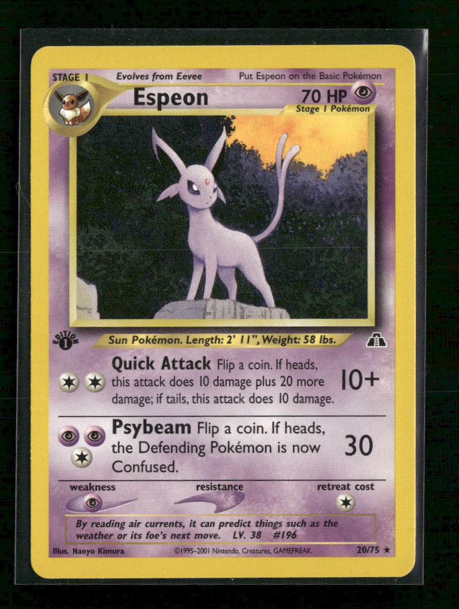 Neo Discovery Espeon (20) 1t Edition #20/75 - Golden Apple Comics