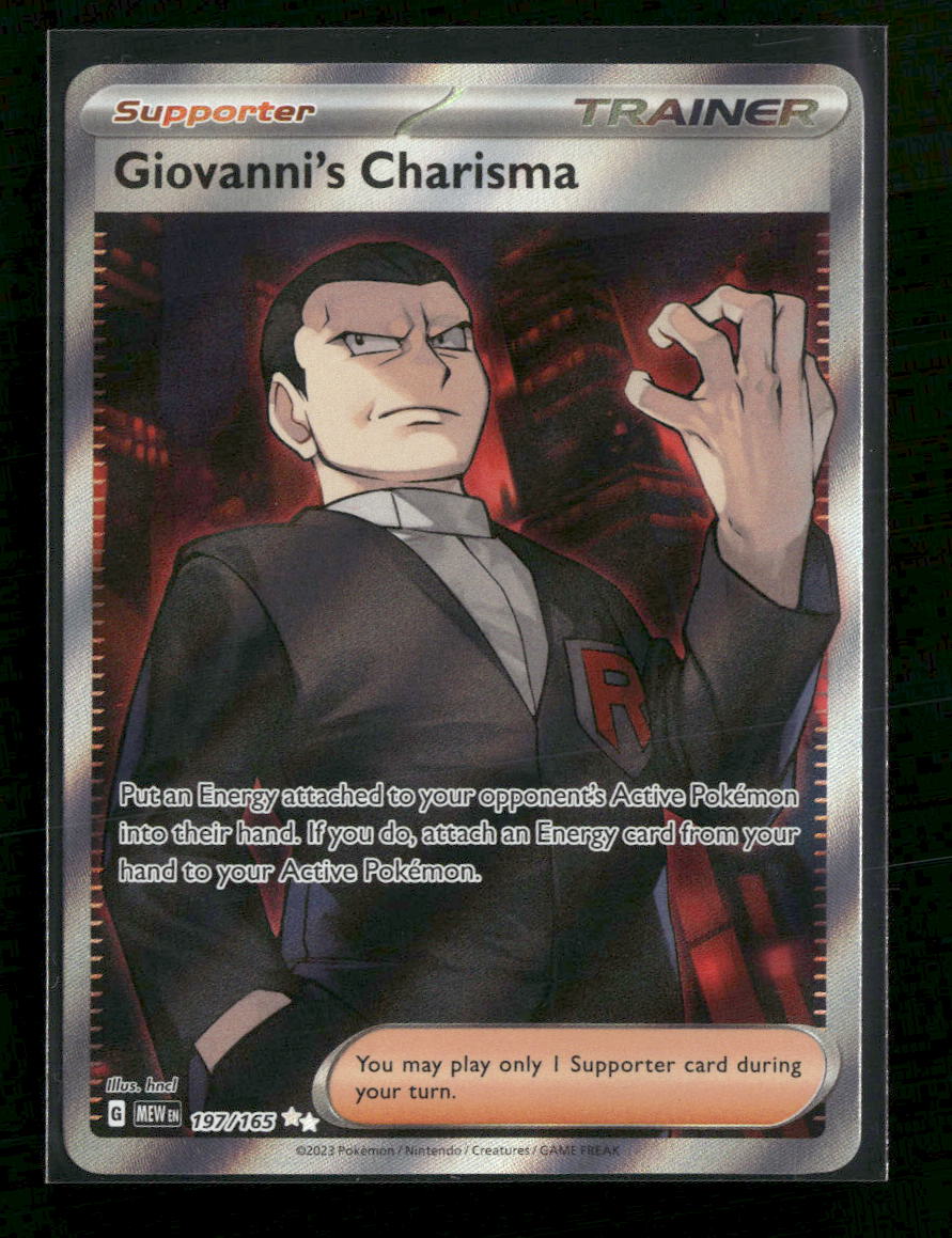 SV: Scarlet & Violet 151 Giovanni's Charisma #197/165 - Golden Apple Comics