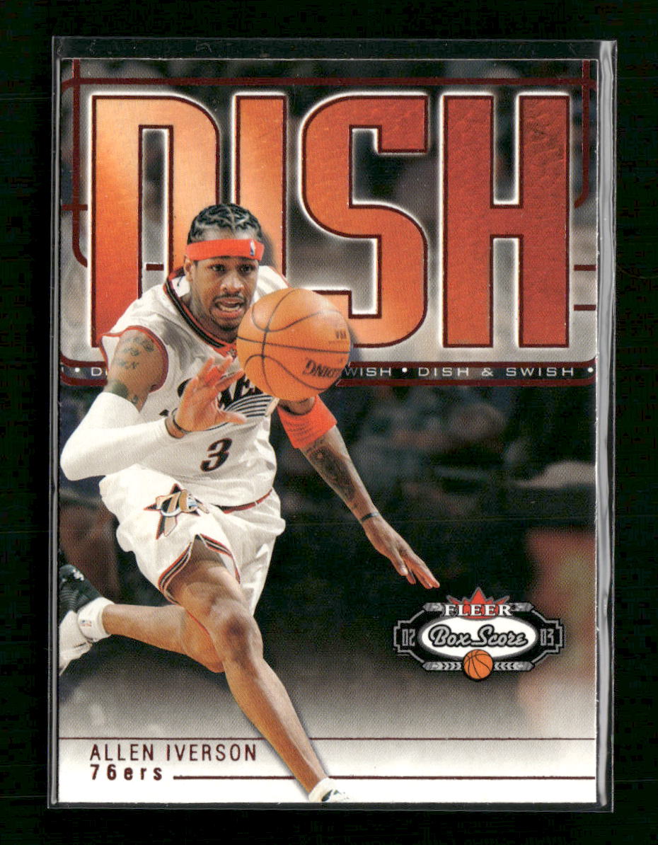 2002-03 Fleer Box Score Dish and Swish Allen Iverson #7 D&S - Golden Apple Comics