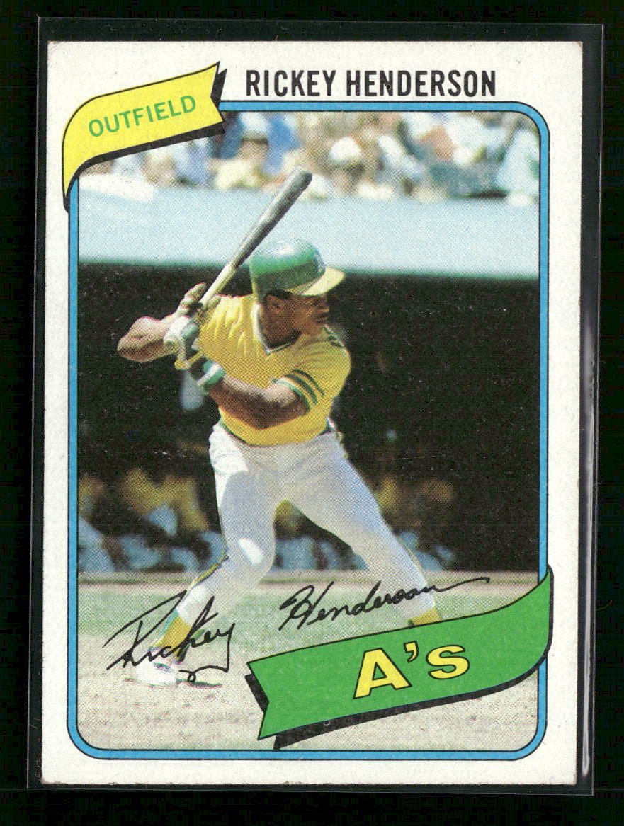 1980 Topps Rickey Henderson Rookie #482 - Golden Apple Comics