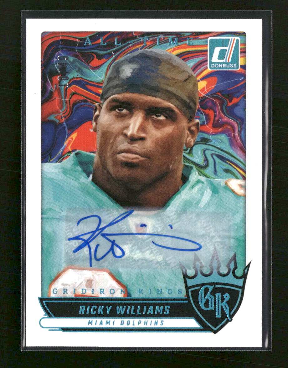 2025 Donruss All-Time Gridiron Kings Auto Ricky Williams #/49 #ATGK-RWS - Golden Apple Comics