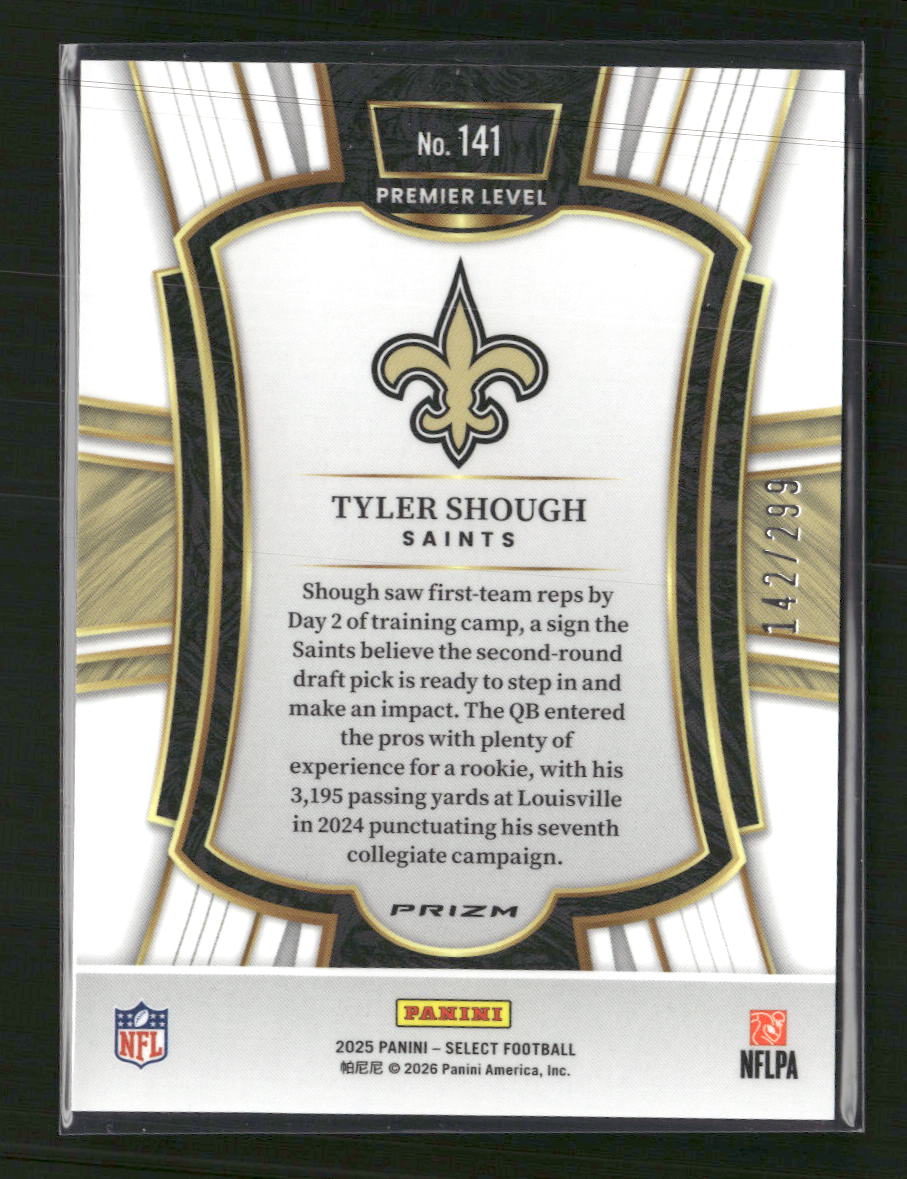 2025 Panini Select Tri-Color Prizm Tyler Shough #/299 #141 - Golden Apple Comics