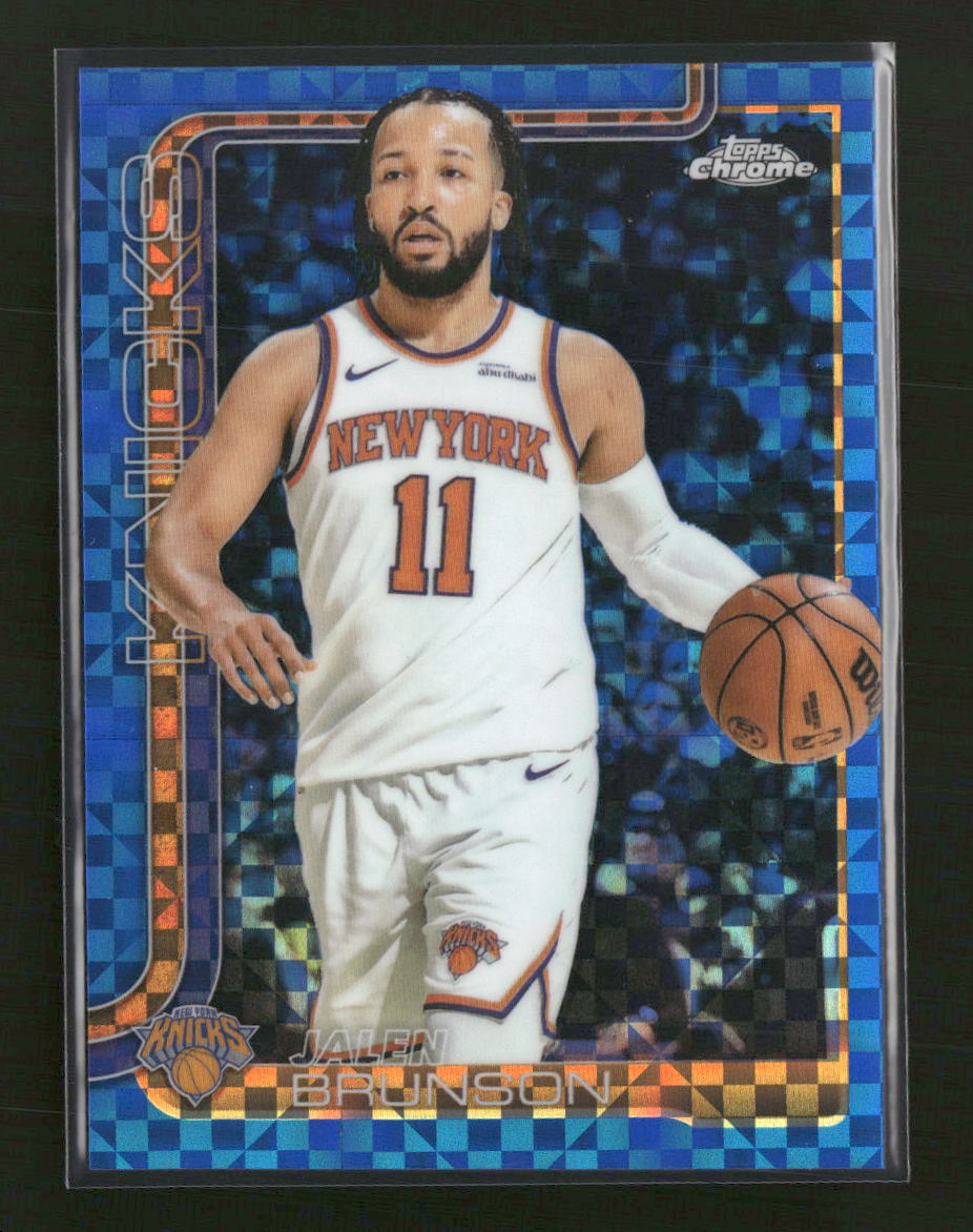 2025-26 Topps Chrome Blue X-Fractor Jalen Brunson #101 - Golden Apple Comics