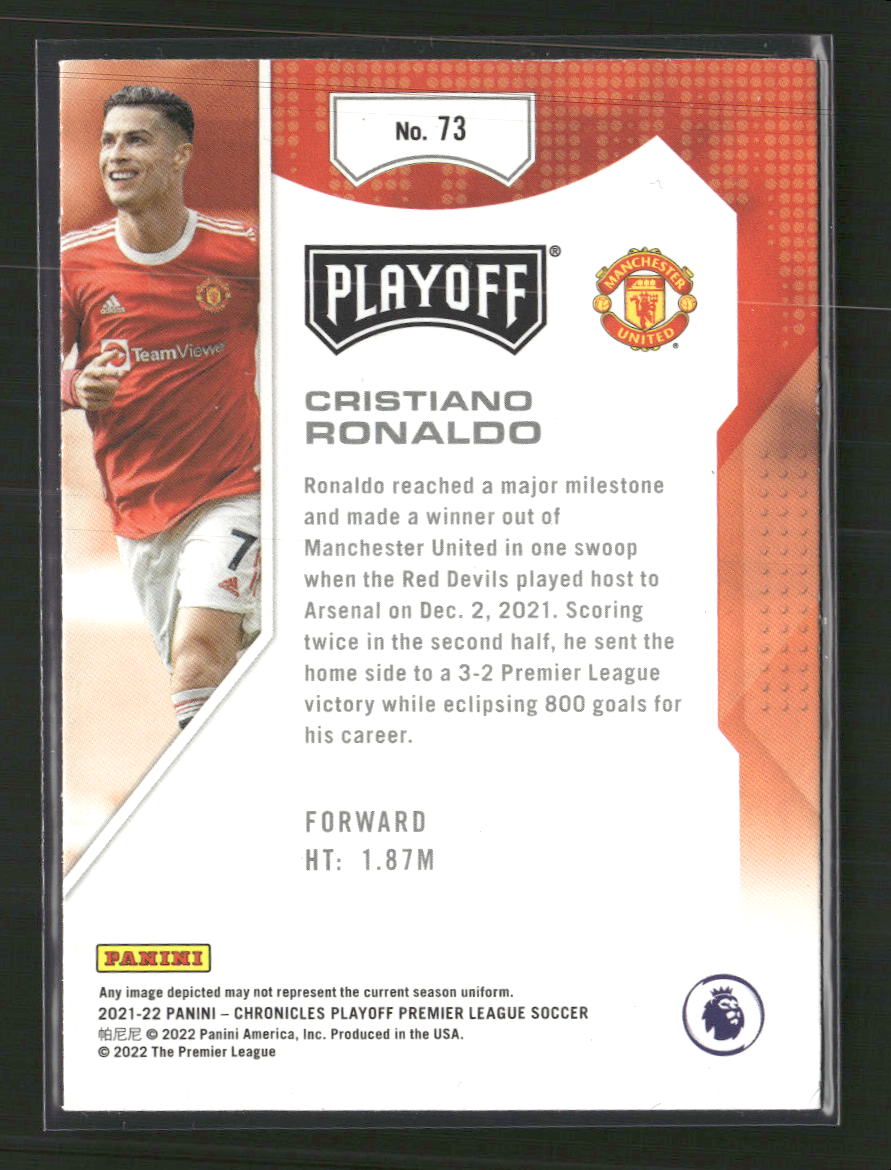2021-22 Panini Chronicles Playoff Purple Astro Cristiano Ronaldo #73 - Golden Apple Comics