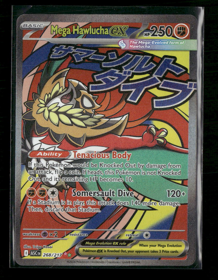 ME: Ascended Heroes Mega Hawlucha ex #268/217 - Golden Apple Comics