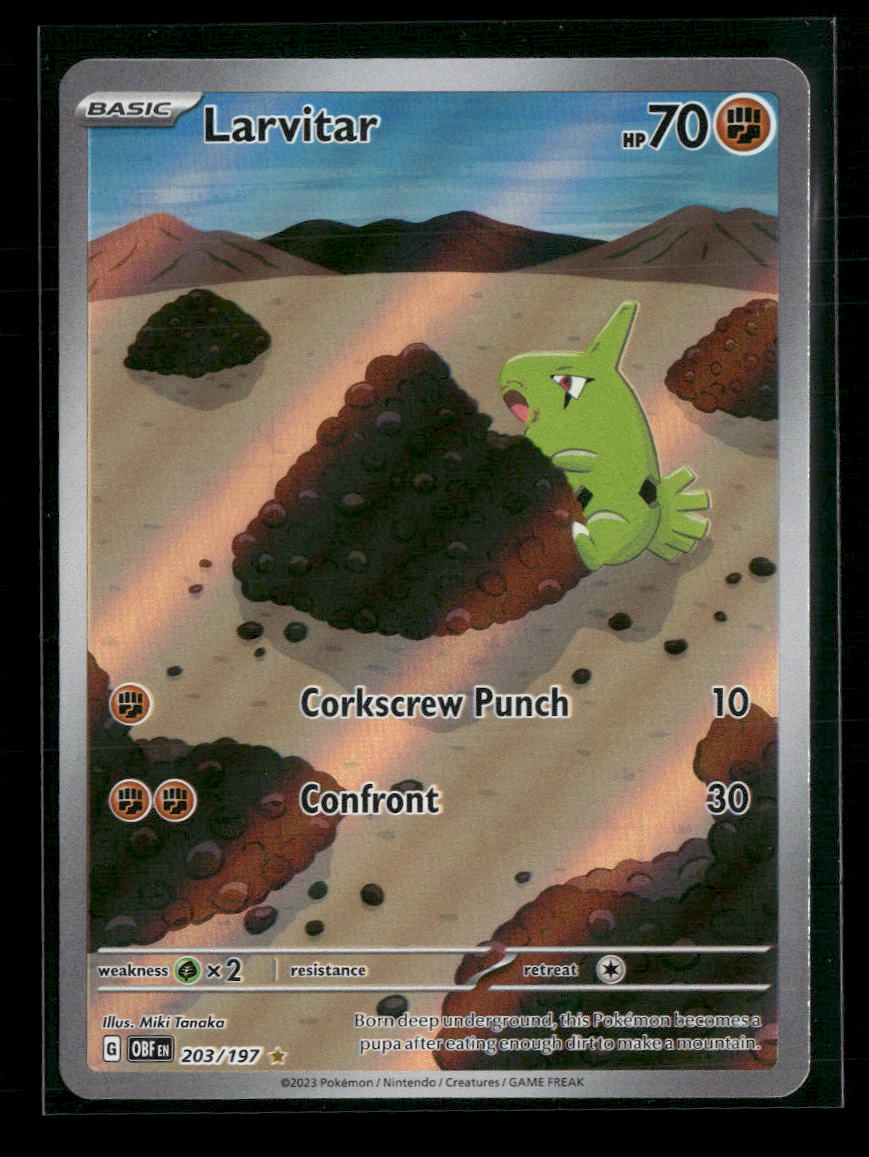 SV03: Obsidian Flames Larvitar #203/197 - Golden Apple Comics