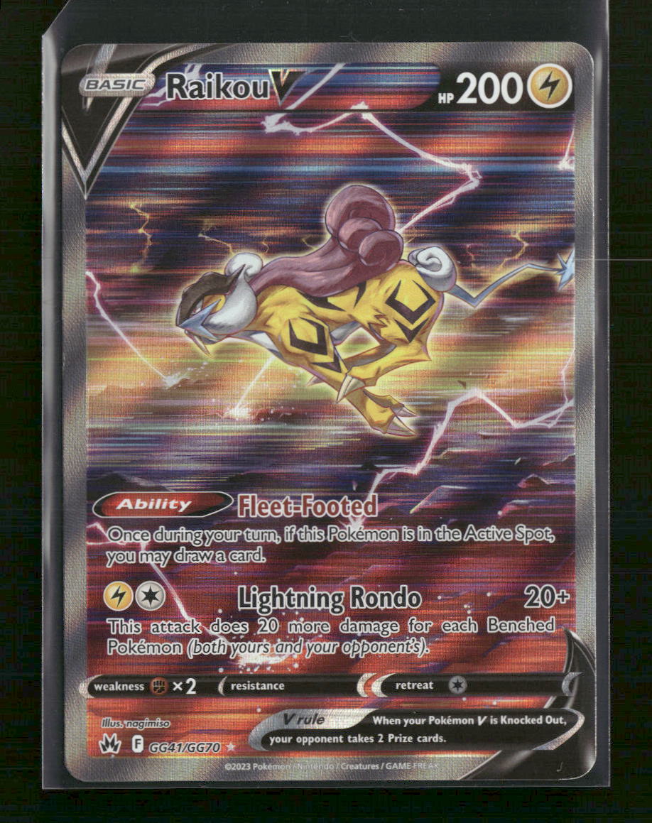 SWSH: Crown Zenith: Galarian Gallery Raikou V #GG41/GG70 - Golden Apple Comics