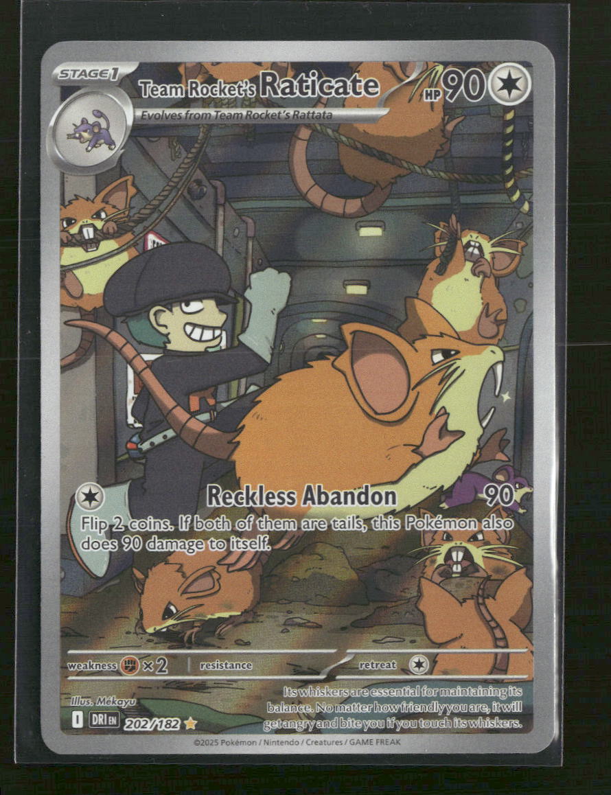 SV10: Destined Rivals Team Rocket's Raticate #202/182 - Golden Apple Comics