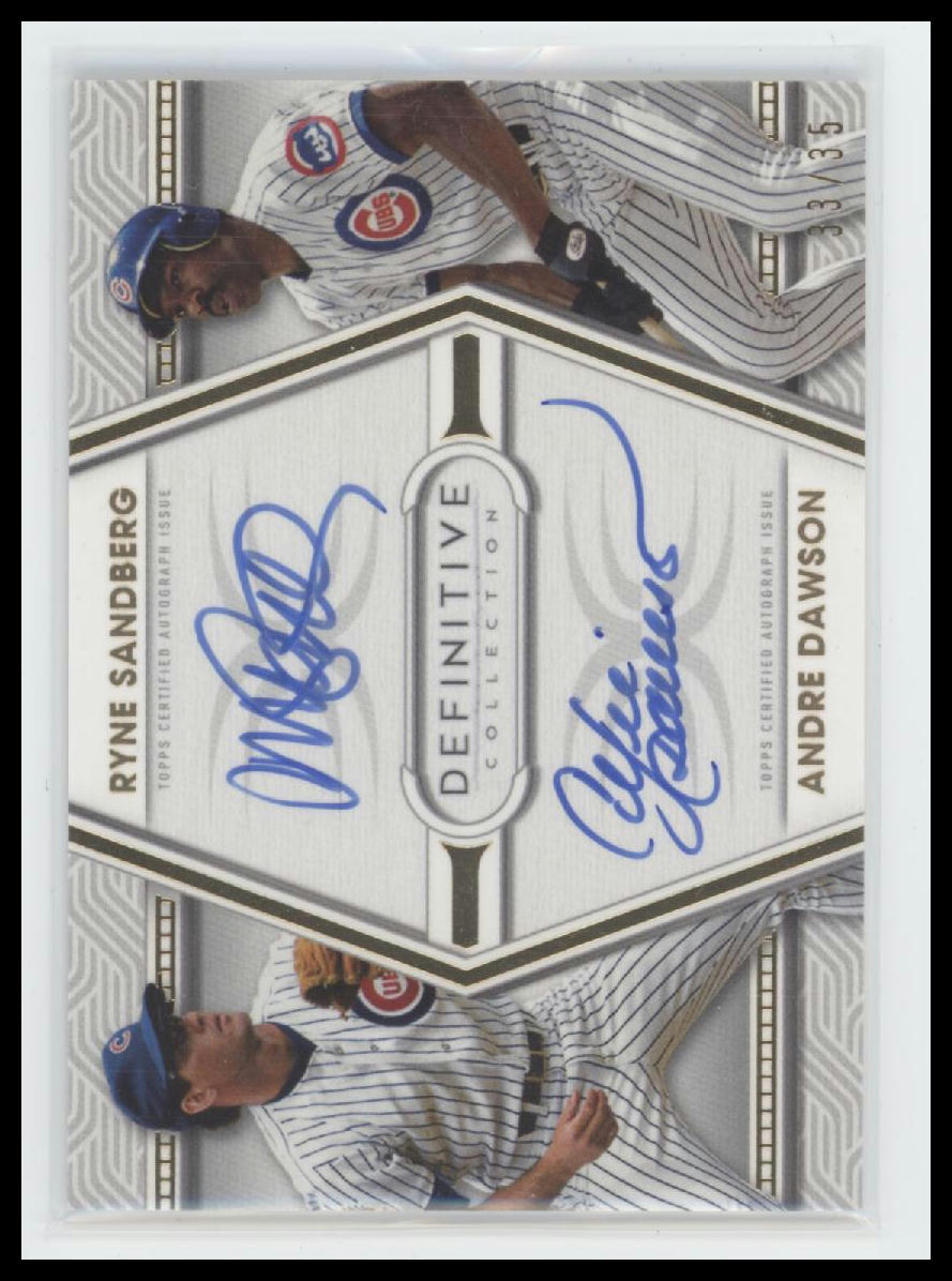 2021 Topps Definitive Collection Dual Auto R Sandberg / A Dawson #/35 #DAC-SD - Golden Apple Comics