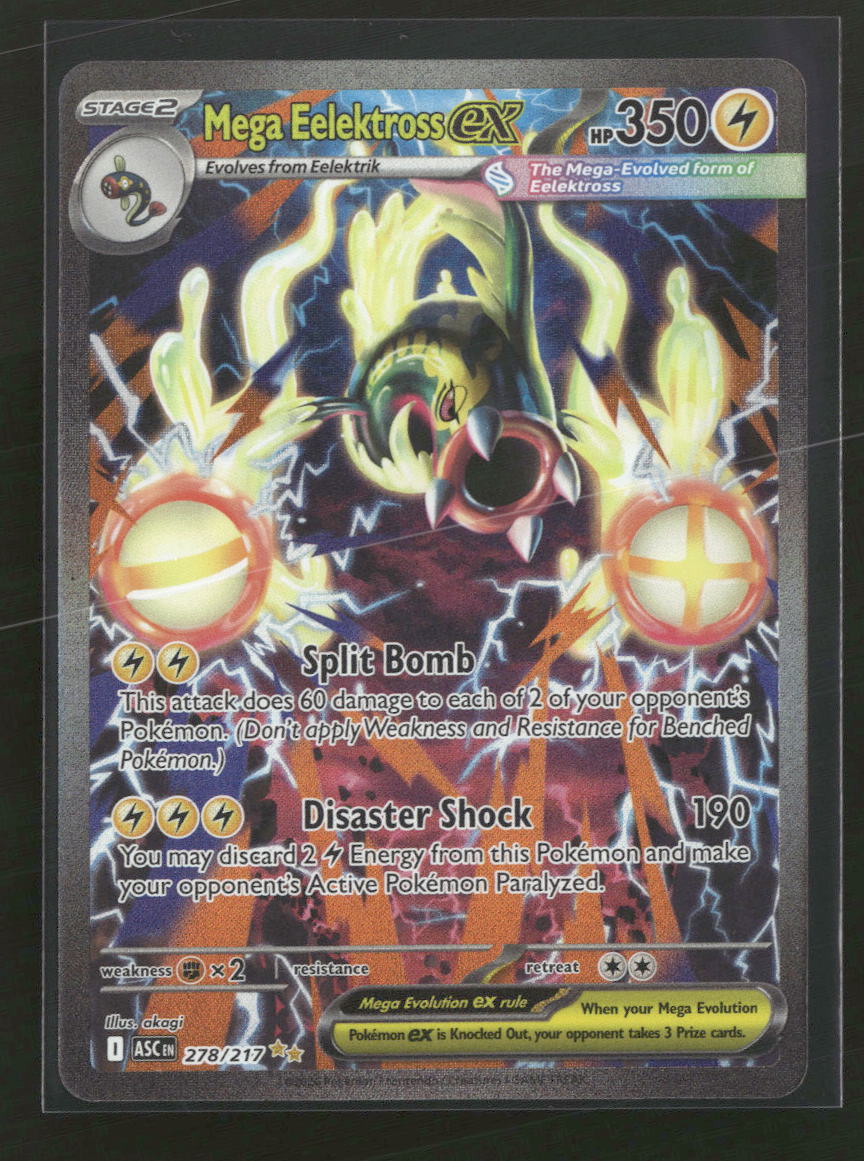ME: Ascended Heroes Mega Eelektross ex #278/217 - Golden Apple Comics