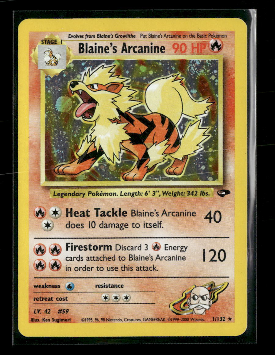 Gym Challenge Blaine's Arcanine #001/132 - Golden Apple Comics