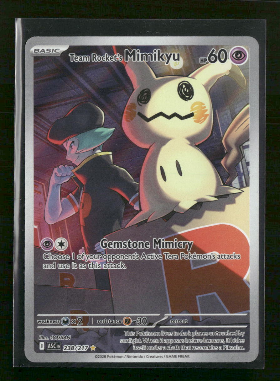ME: Ascended Heroes Team Rocket's Mimikyu #238/217 - Golden Apple Comics