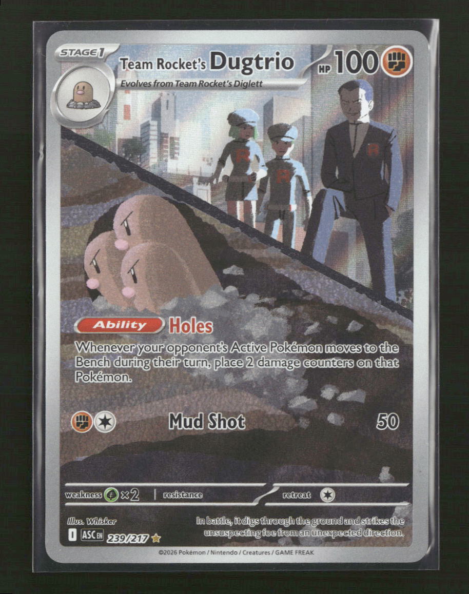 ME: Ascended Heroes Team Rocket's Dugtrio #239/217 - Golden Apple Comics
