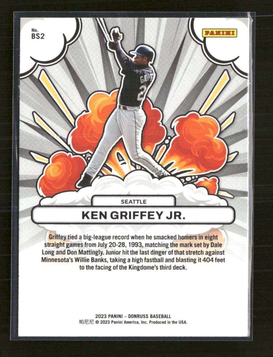 2023 Donruss Bomb Squad Pink Fireworks Ken Griffey Jr. #BS2 - Golden Apple Comics