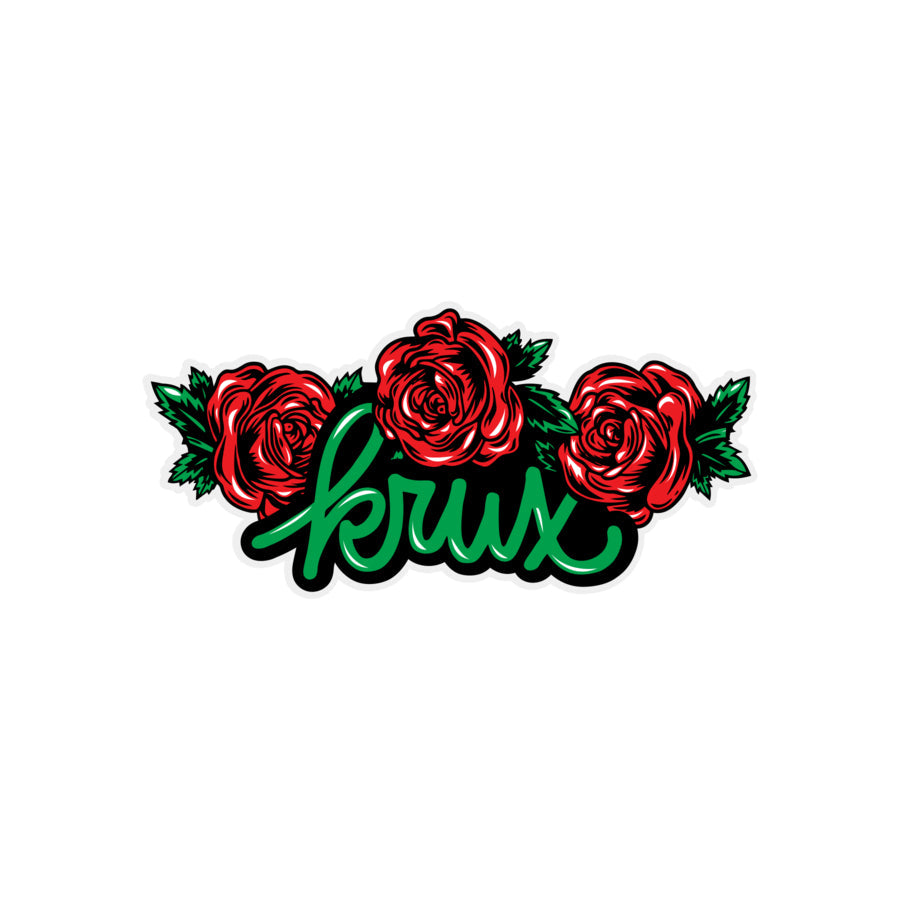 Krux Trucks Roses 4 in x 1.8 in Sticker