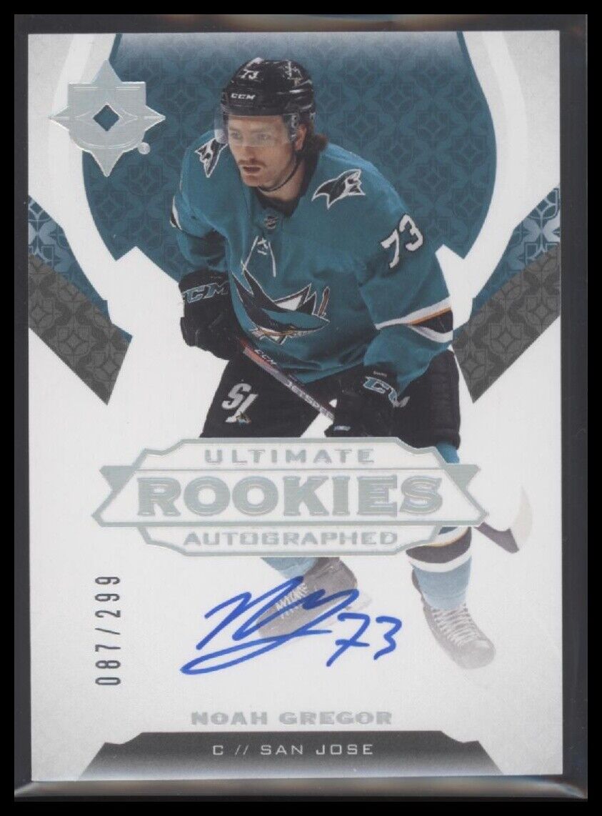 2019-20 Upper Deck Ultimate Collection #156 Noah Gregor #/299