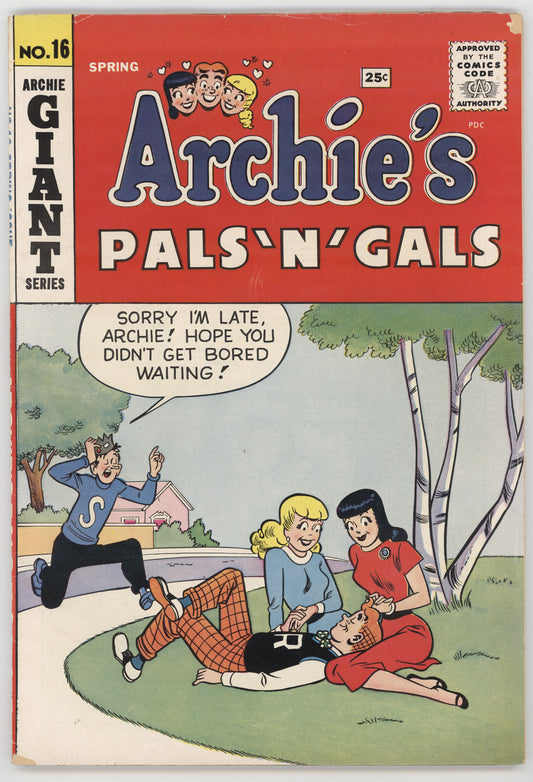 Archie's Pals and Gals 16 Archie 1961 VG Betty Veronica GGA Cowgirl Pin-Up Paper Dolls